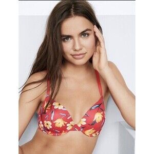 Alex Lee Aillon X Victoria's Secret PINK Wear Everywhere‎ Super Push-Up Bra 32A